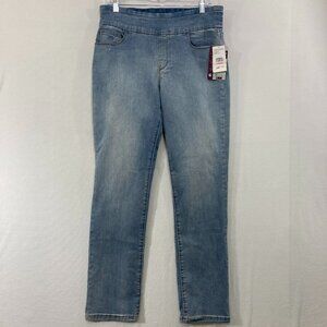 New Gloria Vanderbilt Jeans size 10 Blue High Rise Stretch Comfy Pull-on